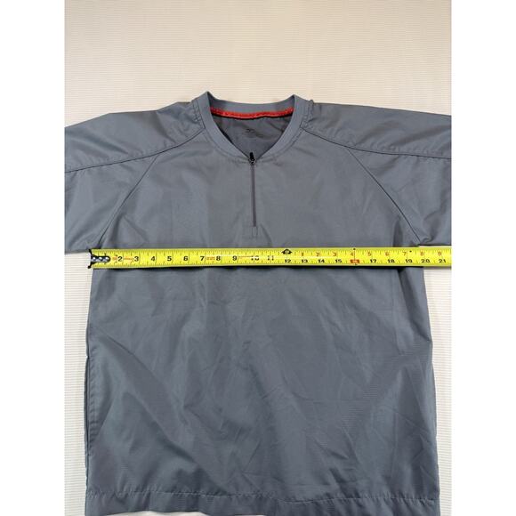 Mizuno Performance Half Zip Pullover Gray Short Sleeve Athletic Shirt - Picture 8 of 10
